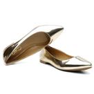 Sapatilha Feminina Metalizada Estilo Leve Casual Conforto