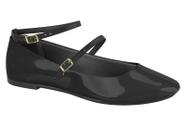 Sapatilha Feminina Moleca Boneca Balletcore Duas Fivelas