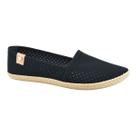 Sapatilha Feminina Moleca Nobuck Moda Perfuros Preto 5287210