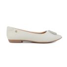 Sapatilha Feminina Santinelli Strass New Branco Off - 12660