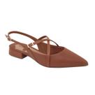 Sapatilha Feminina Slingback Couro Bottero 022701 Cor:MarromTamanho:39