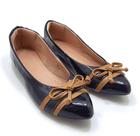 sapatilha feminina verniz preta super confortavel mollek-via
