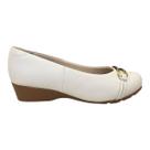 Sapatilha Feminino Modare Casual Ultraconforto Anabela Detalhe Metalizado 7014.298 Branco