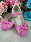 Sapatilha Flor Di Mila Rosa Chiclete com Pérolas para Meninas