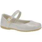 Sapatilha Infantil Basica Verniz Off White Menina 3001