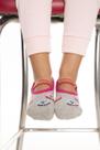 Sapatilha infantil cinza claro e rosa 22-26 ref-2306203