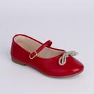 Sapatilha Infantil Menina Kidy Soft Laço Vermelho Delicada Moderna Conforto Macia