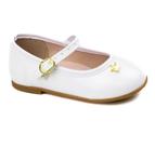 Sapatilha Infantil Menina Molekinha Bebê Coroa Branco 99 21061029