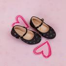 Sapatilha Infantil Pampili Bailarina Glitter e Strass Preta 188644