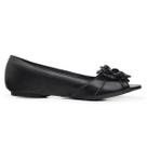 Sapatilha LeRUCHEL Peep Toe Flor Feminino Sapatilha LeRUCHEL Peep Toe Flor Feminino