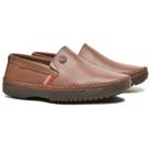Sapatilha Masculina Freeway Logan X5 004 Couro - Havana Cor:CarameloTamanho:40