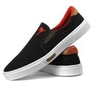 Sapatilha Masculina Polo Joy Slip - Preto e Vermelho Sapatilha Masculina Polo Joy Slip - Preto e Vermelho