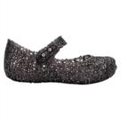 Sapatilha Mini Melissa Campana Papel Bebê Preto Glitter Sapatilha Mini Melissa Campana Papel Bebê Preto Glitter
