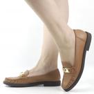 Sapatilha Mocassim Couro Fivela