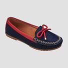 Sapatilha Mocassim Feminino Costurado à Mão Moda Pé Colorido Cor:Azul+VermelhoTamanho:38Genero:Feminino