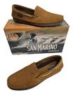 Sapatilha mocassim masculino san marino 10200 em couro
