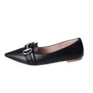 Sapatilha Mocassim Milano Bico Fino com Fivela Elegante Cor:PretoTamanho:38