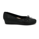 Sapatilha Moleca 5156.705 Sapato Salto Anabela Laço Casual Feminino