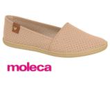 Sapatilha Moleca Feminina Slip Microfuros Bico Redondo