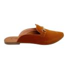 Sapatilha Mule Feminina Caramelo Fivela Numeração Especial Sapatilha Mule Feminina Caramelo Fivela Numeração Especial