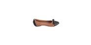 Sapatilha Mule Feminina Preto & Bege Laço
