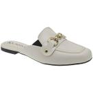 Sapatilha Mule Feminino Napa Soft Bico Quadrado Loafer Confortável