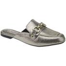 Sapatilha Mule Feminino Napa Soft Bico Quadrado Loafer Confortável