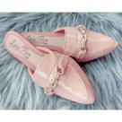 Sapatilha Mule Sapato Peça Delicada Muller Sandalia Rasteira Casual Bico Fino Rasteirinha Feminino