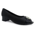 Sapatilha Peep Toe Salto Médio Feminina Piccadilly