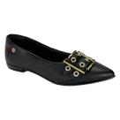 Sapatilha Santinelli Bico Fino Fivela 1266-758 Preto
