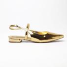 Sapatilha Sapato da Corte Slingback Bico Fino Tira Peito Pé