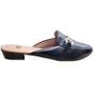 Sapatilha Sapato WR Fashion Mule Saltinho Baixo Grosso Bico Fino Comfort Feminino