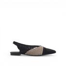 Sapatilha Slingback Bordada