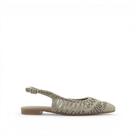 Sapatilha Slingback Bordada