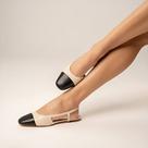 Sapatilha Slingback Carrano Cap Toe Couro 162413b