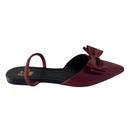 Sapatilha Slingback Rasteira Feminina Laço Bico Fino