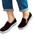 Sapatilha slip on de ziper feminina confortável macia leve