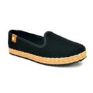 Sapatilha Slip On Feminina Moleca Conforto Alpargata Preta