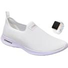 Sapatilha Tenis Calce Facil Slip on Feminina Confortável com RELOGIO