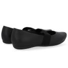 Sapatilha Usaflex Boneca Preta Couro Bico Redondo UD20002 Cor:PretoTamanho:37
