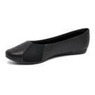 Sapatilha Usaflex Couro Bico Redondo Bordado AD0710 Tamanho:38Cor:Preto