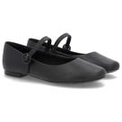 Sapatilha Usaflex Couro Mary Jane Feminina Retrô AE38024 Cor:PretoTamanho:34