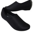 Sapatilha usaflex n2251 conforto em lycra com salto anabela embutido preto sem costura interna Sapatilha usaflex n2251 conforto em lycra com salto anabela embutido preto sem costura interna
