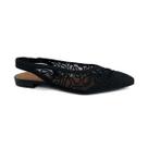 Sapatilha Valentina Slingback Bico Fino 373280 Preto