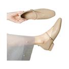 Sapatilhas Casuais Femininas Vermelhas De Bico Quadrado Com Fivela Retrô Estilo Lolita Mary Jane