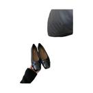 Sapatilhas Femininas Com Bico Quadrado E Laço, Estilo Mocassim, Confortáveis E Casuais.
