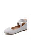 Sapatilhas Femininas DREAM PAIRS com Tiras Elásticas no Tornozelo Cinza 10