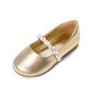 Sapatilhas Mary Jane para Bebês DREAM PAIRS Dourado com Tira de Pérolas Tamanho 10