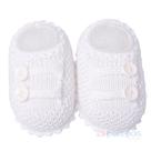 Sapatinho bebê em tricot - Branco