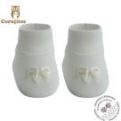 Sapatinho com Laço em Algodão Egípcio na caixa - Creme Off - Corujitos